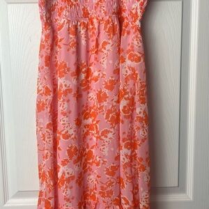 Sienna Sky Pink and Orange Floral Top